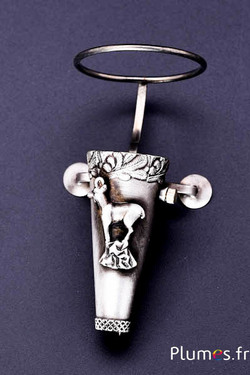 Spelden met schroefbevestiging - lengte 8 cm, Ø 2 cm - zilvergrijs